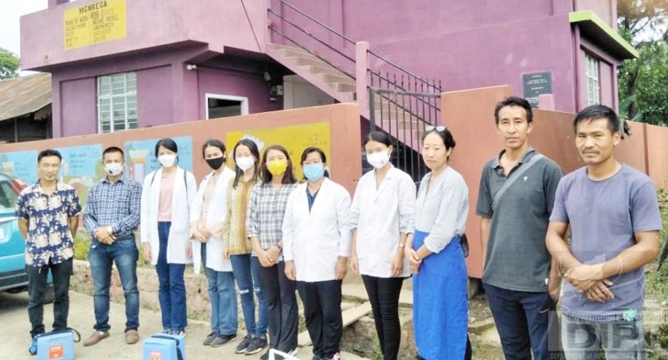 Vaccination camp on Classical Swine Fever was conducted at Nerhe Model Village under Chiephobozou Block, Kohima on August 12. (DIPR Photo)